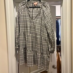 Show Me Your MuMu Black and White Checkered Dress